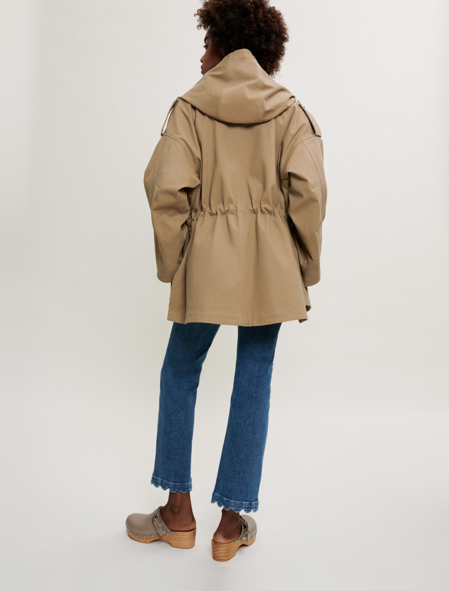 Oversized cotton coat 