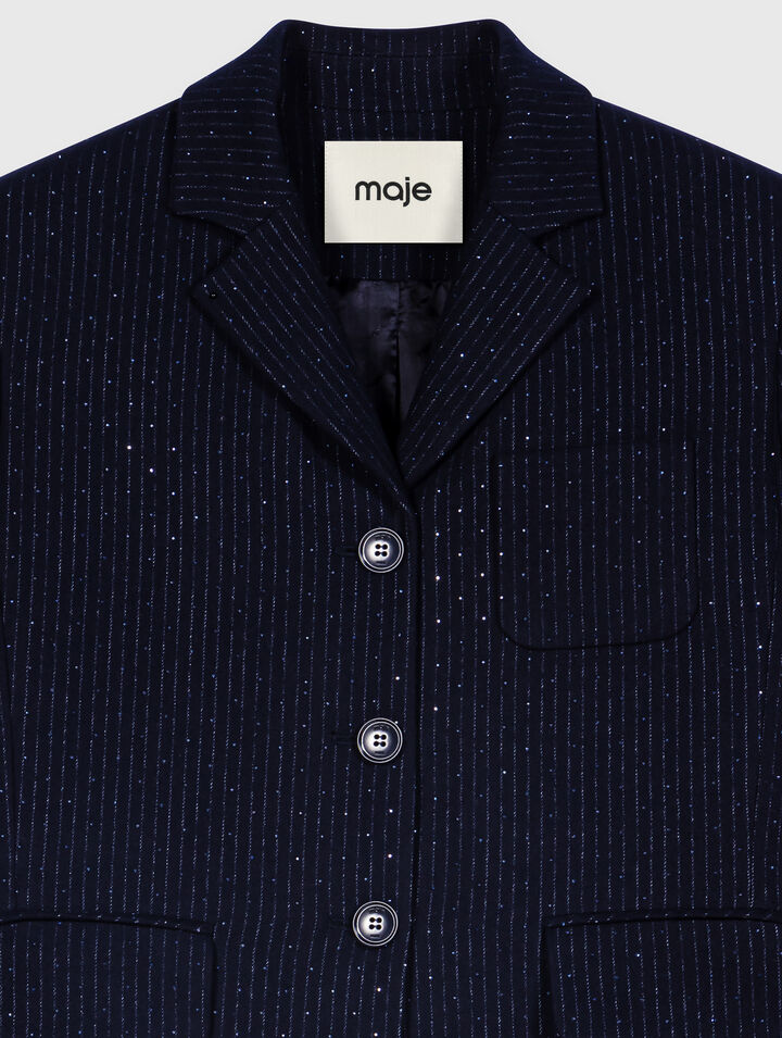Cropped suit jacket
