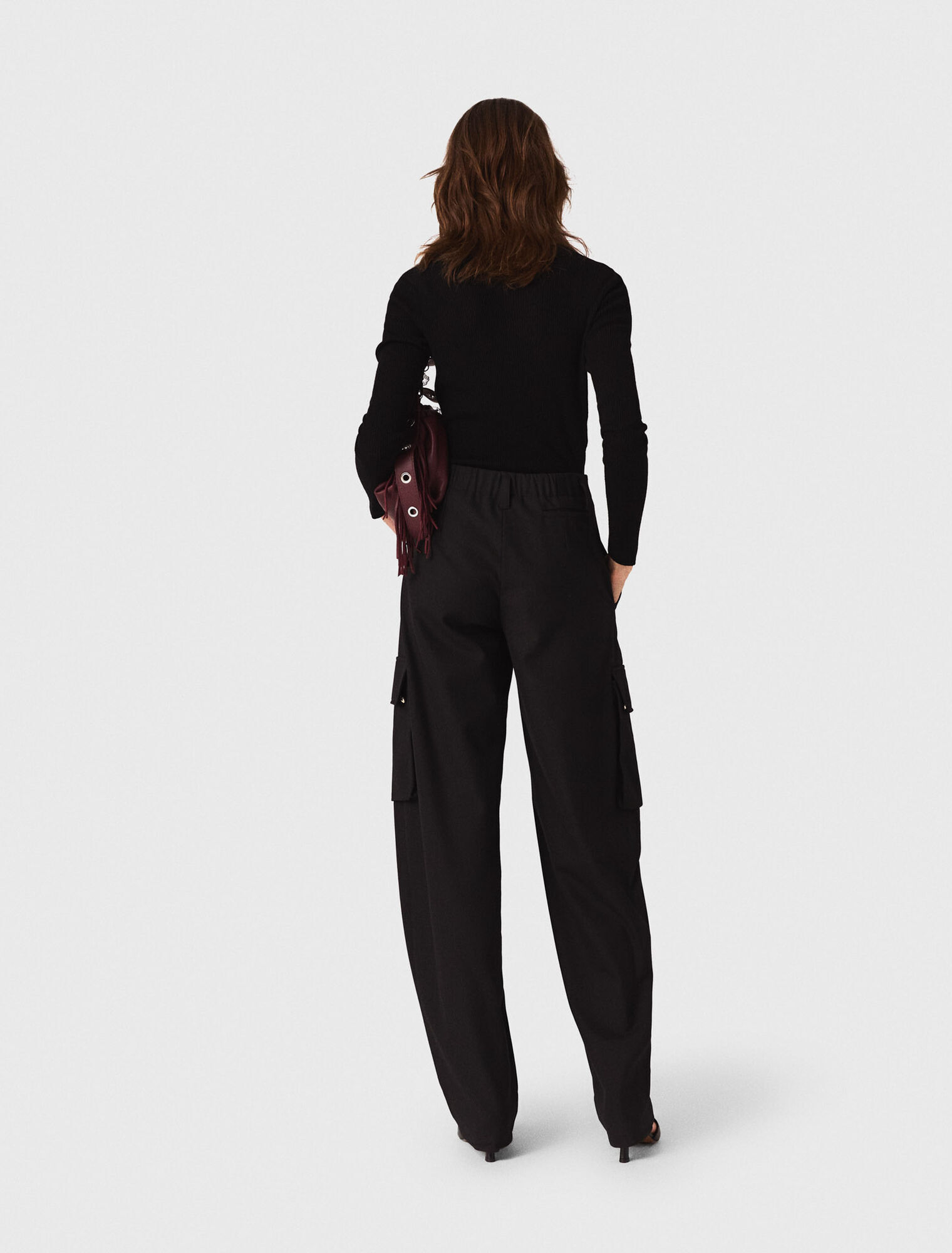 Second-skin high-neck jumper