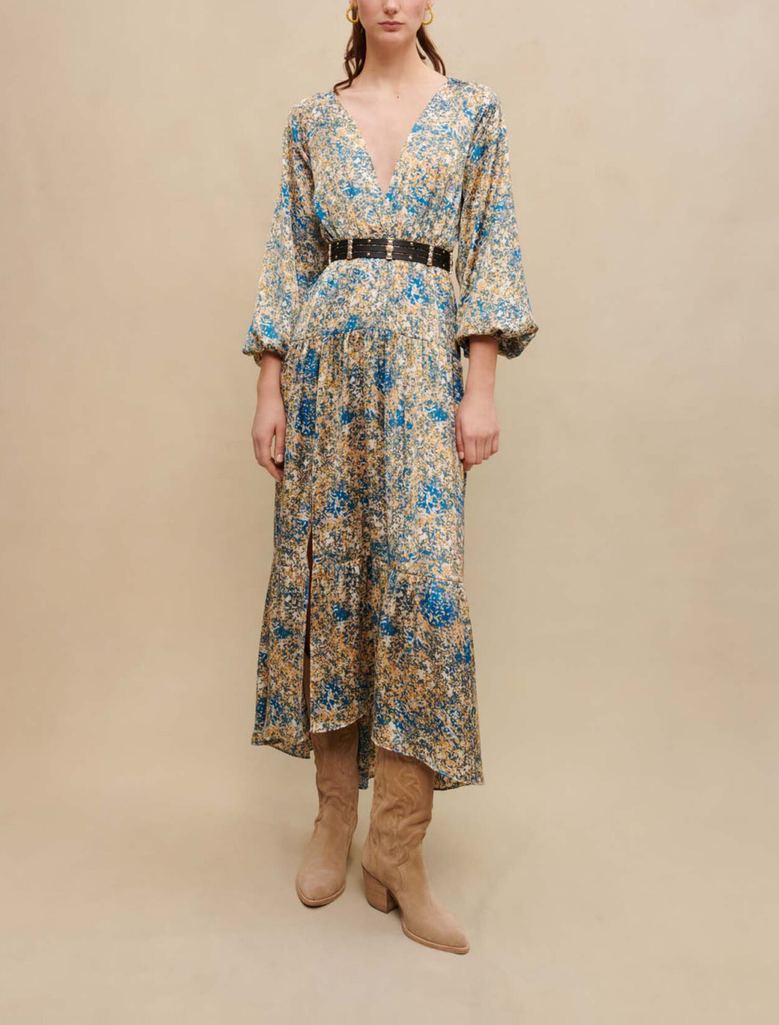 Printed maxi dress
