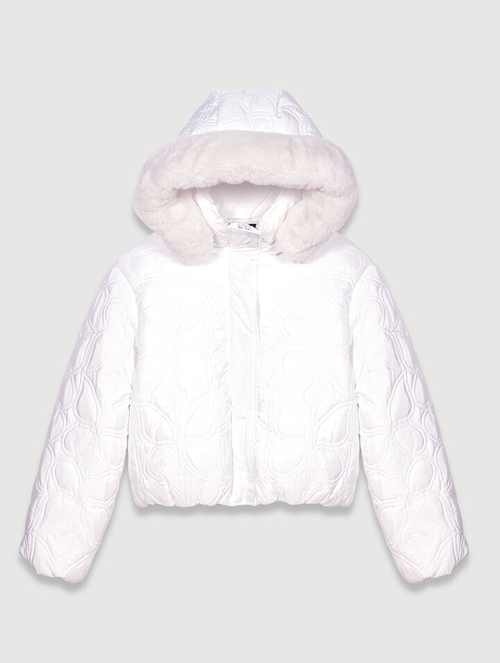 Short quilted puffer jacket