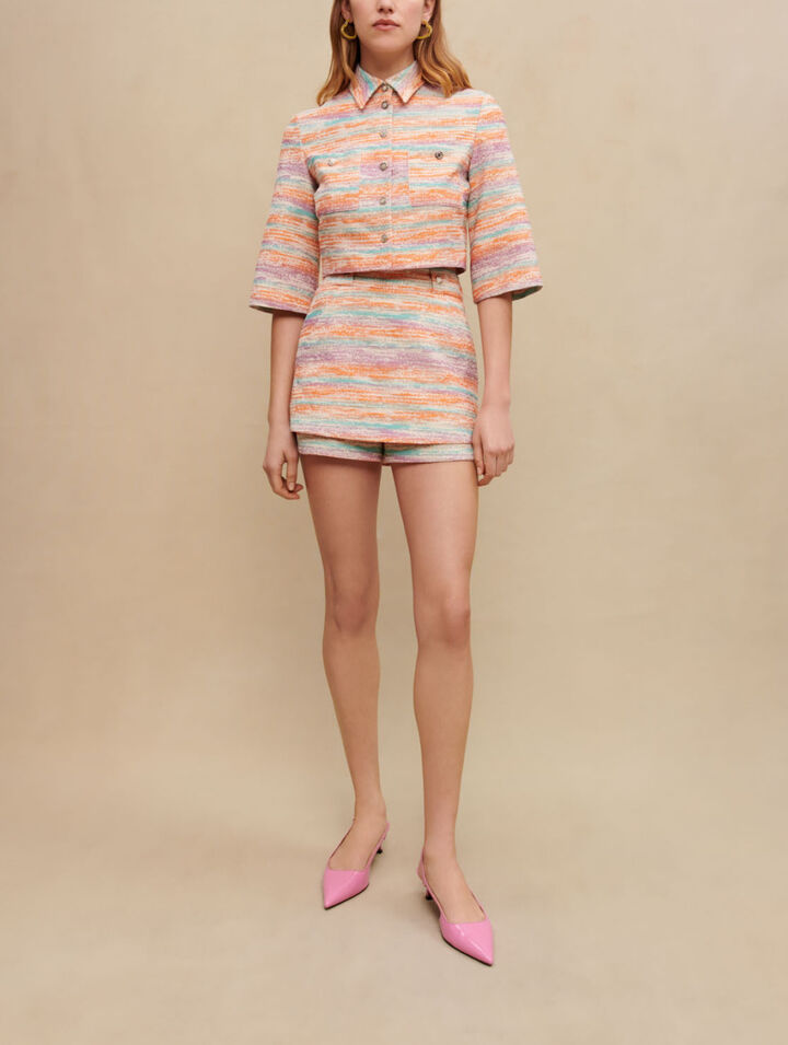 Tweed short skirt