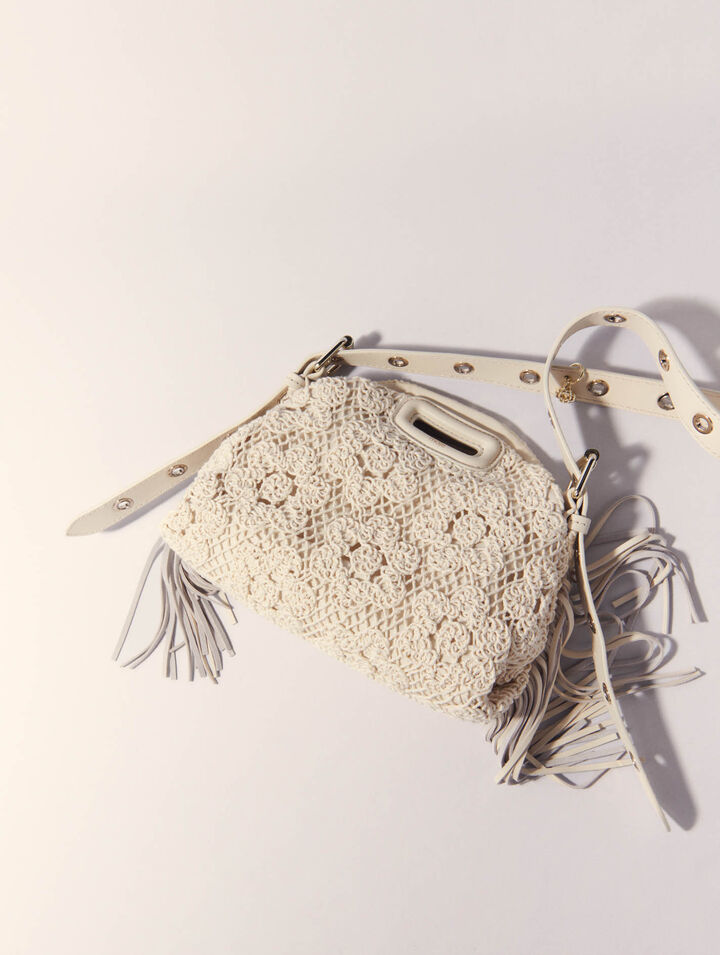 Crochet-knit mini Miss M bag