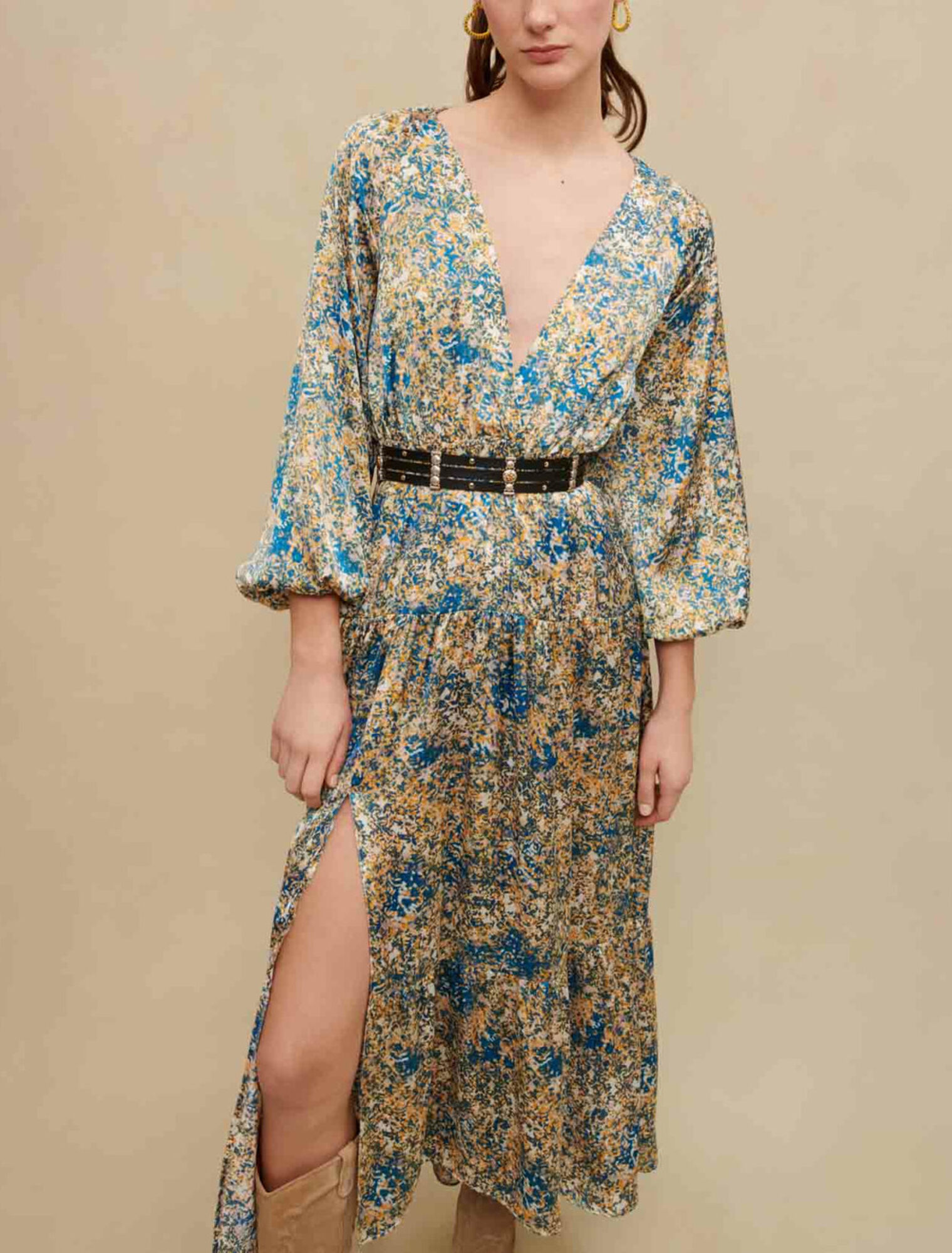 Printed maxi dress