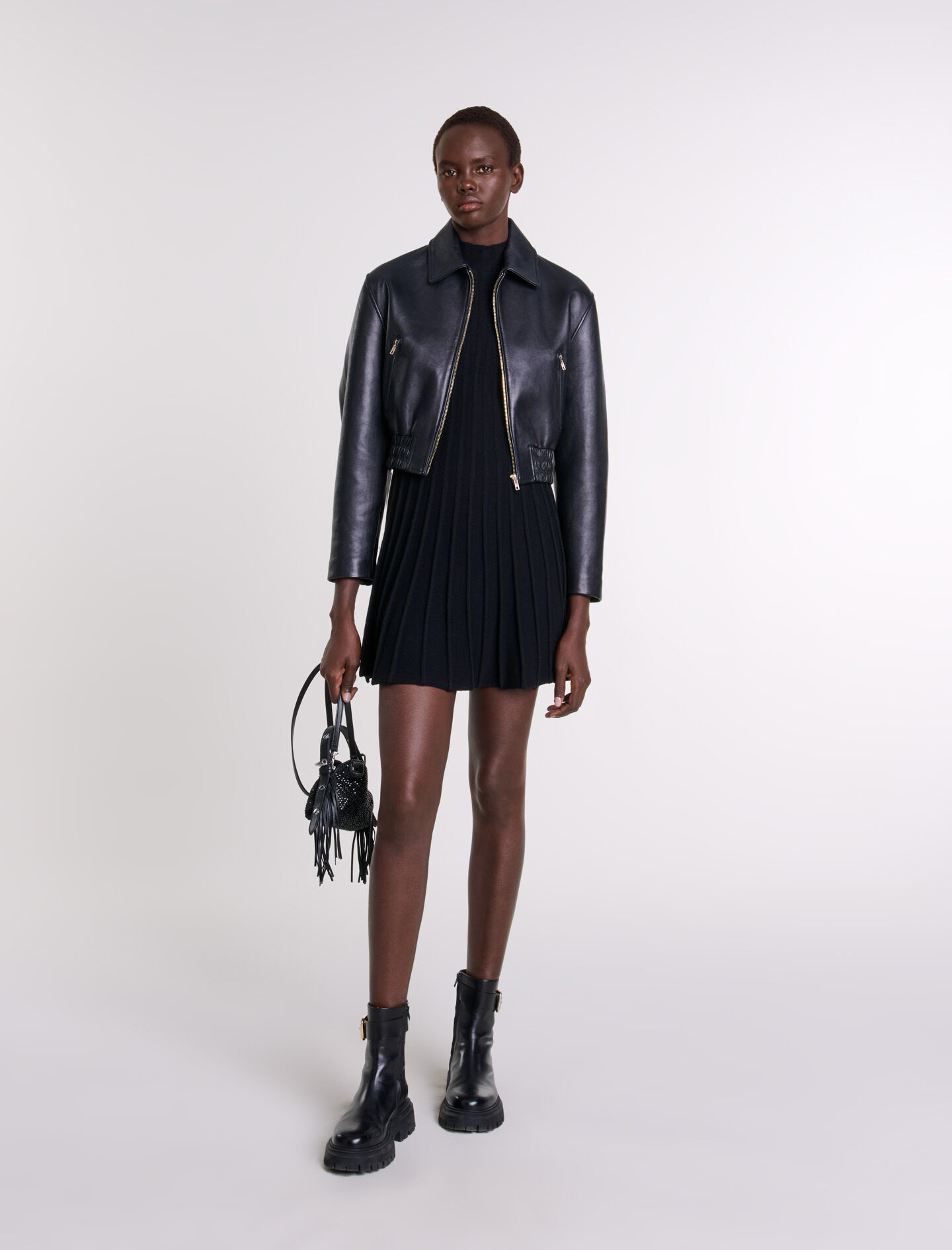 Women s Leather jackets The Latest Styles Maje