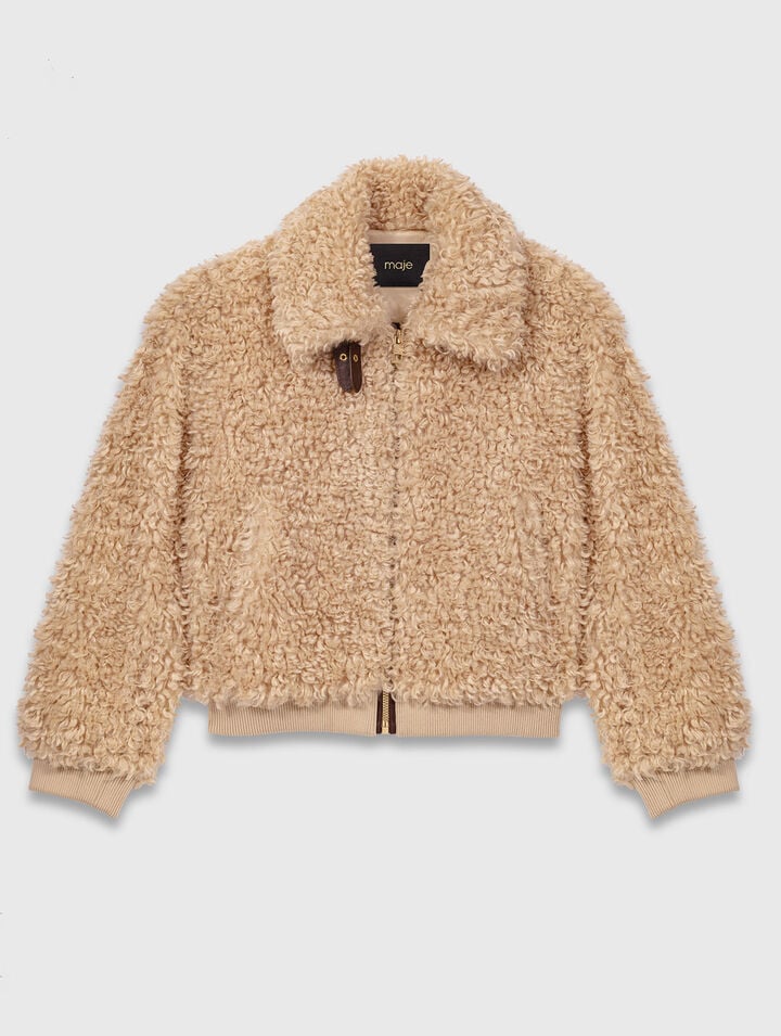 Cropped bouclé jacket