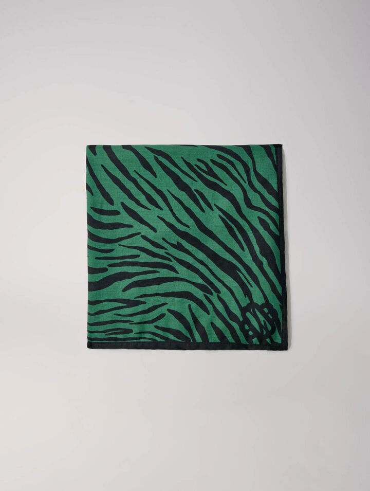 Zebra print scarf
