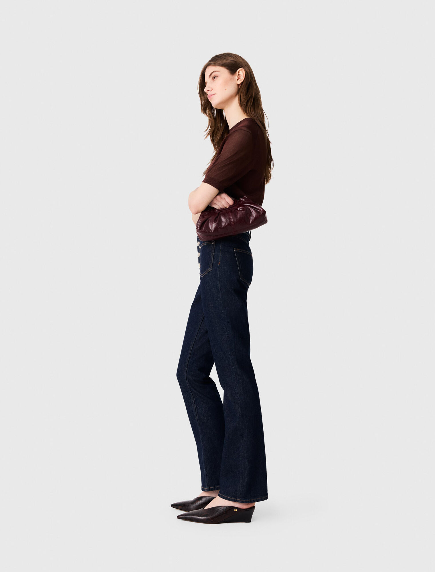 Denim jeans with pockets