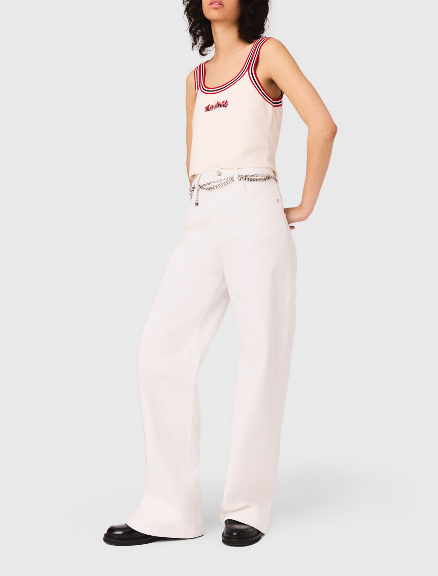 Knit crop top