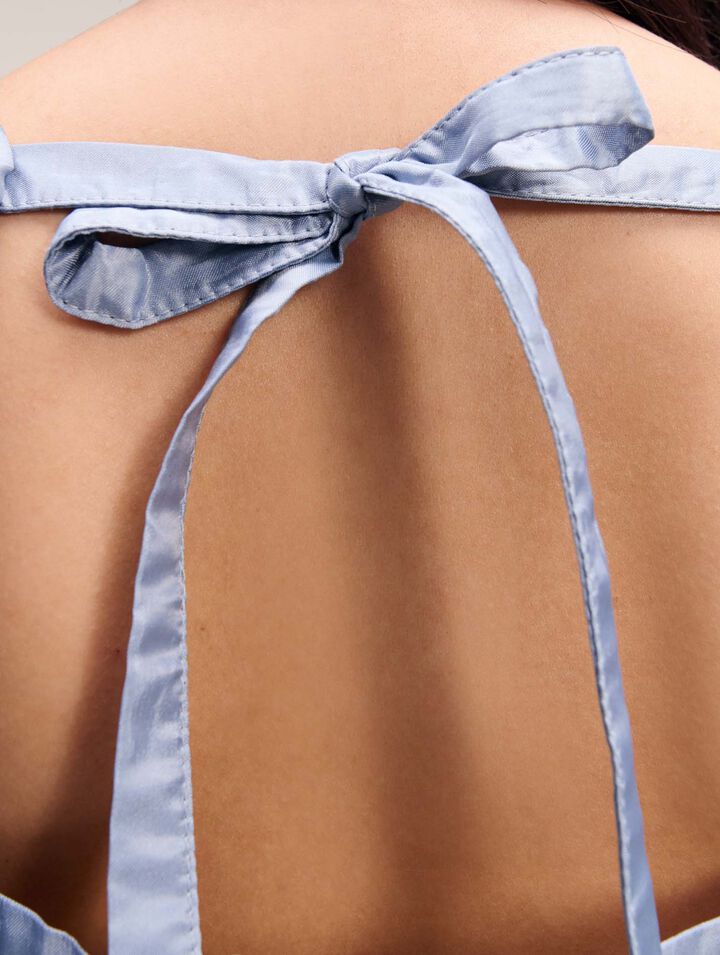Floral organza top