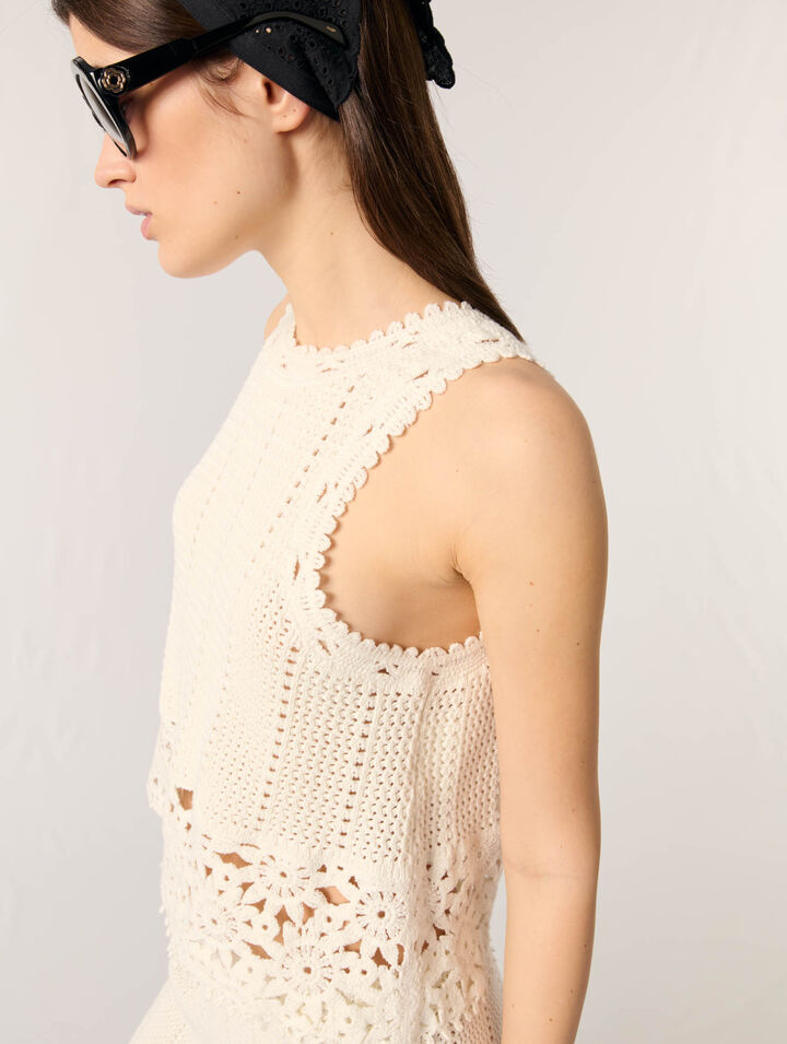 Crochet vest top