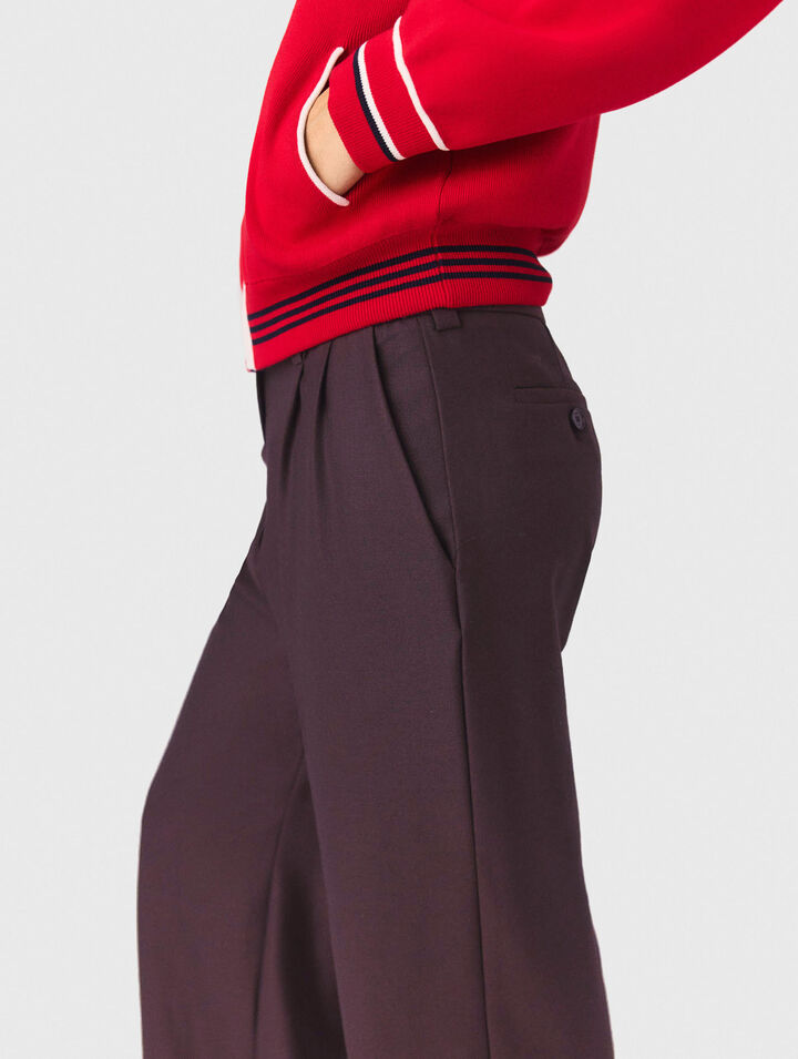 Wide-leg suit trousers