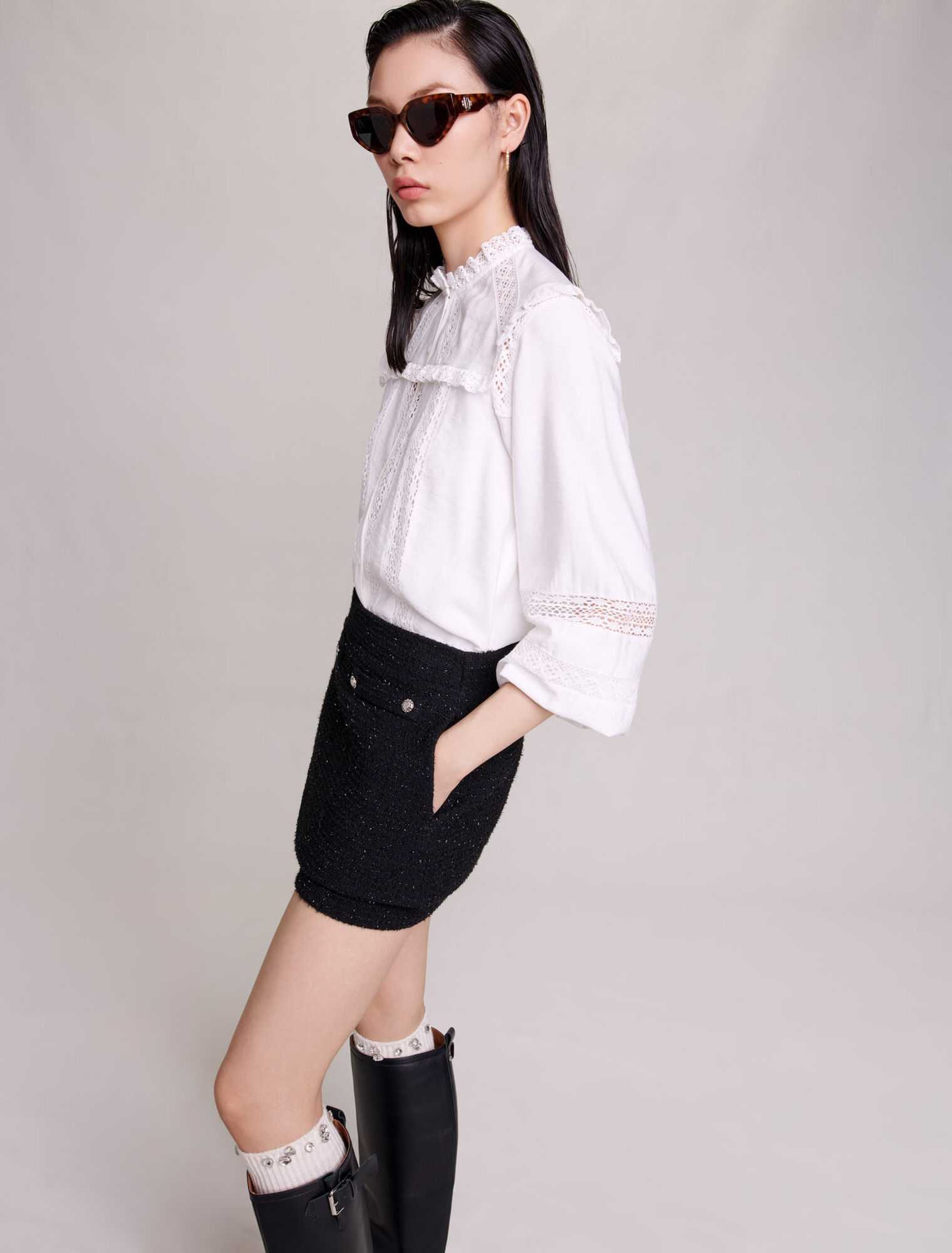 Tweed shorts
