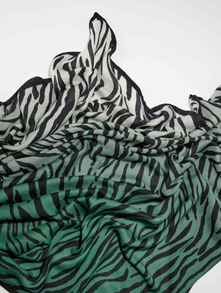 Zebra print scarf