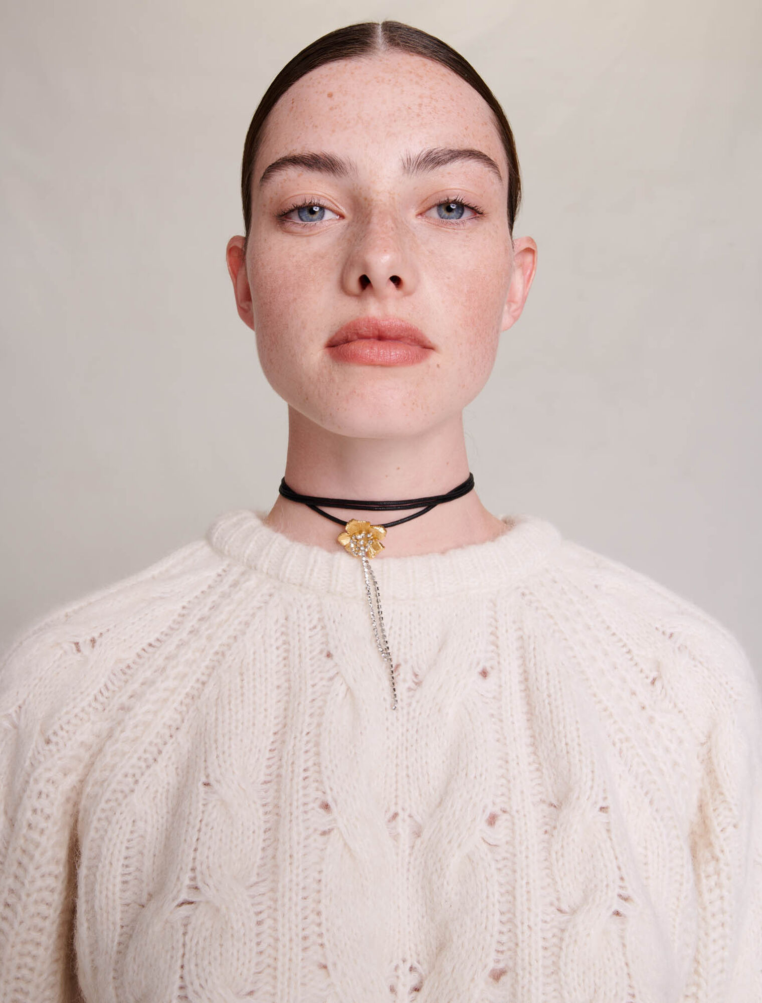 Cable knit jumper