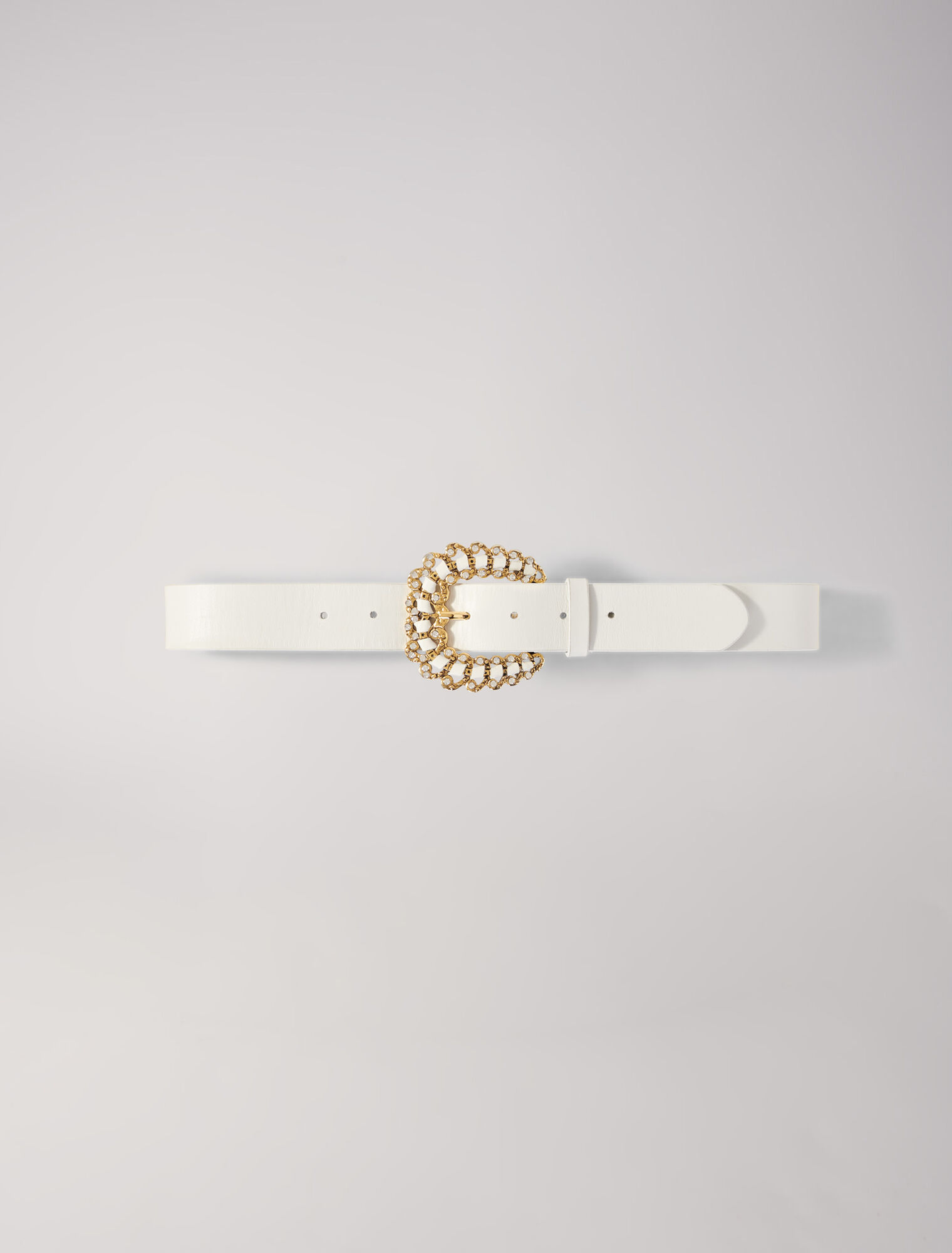 Belt with diamanté buckle