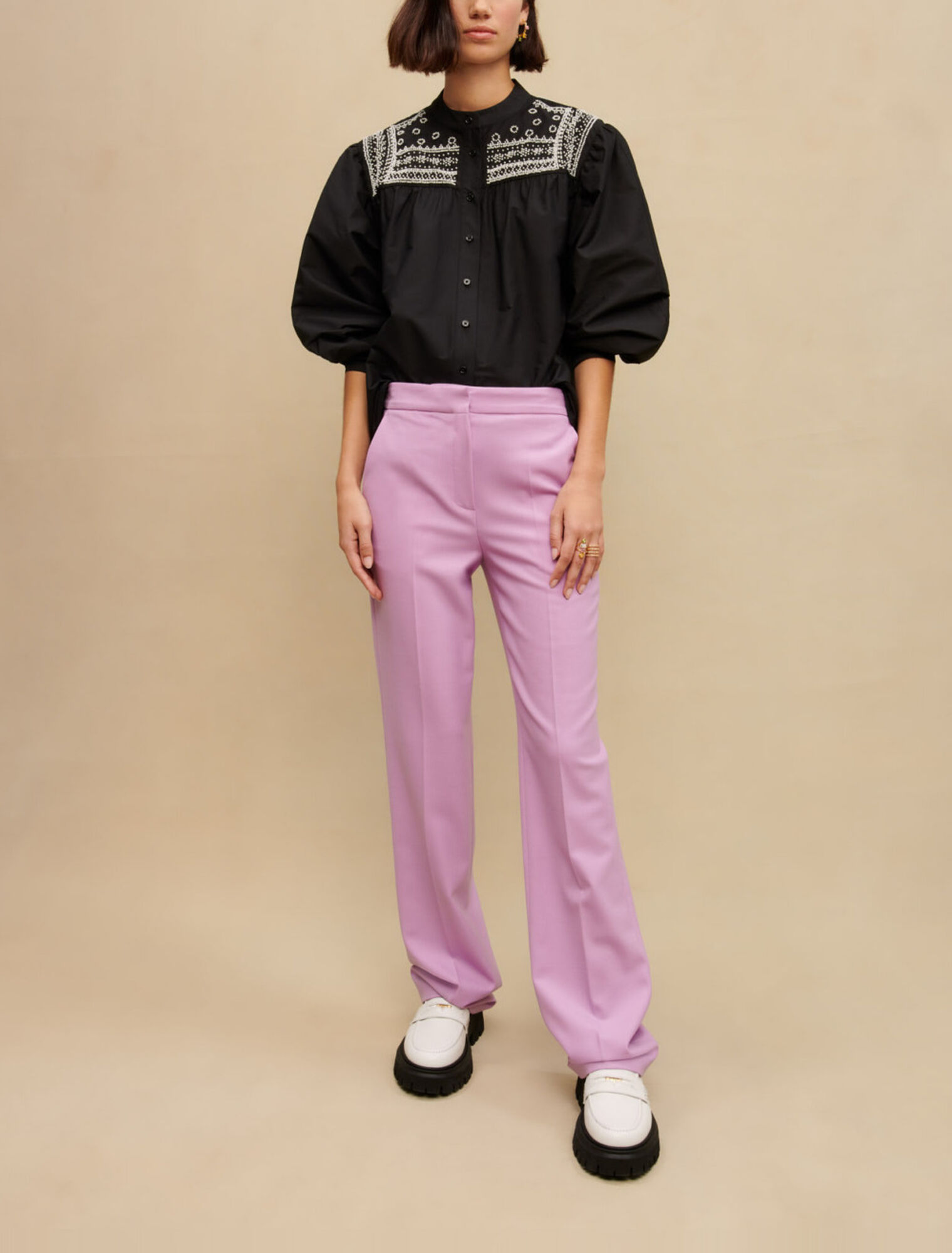 Embroidered detail shirt