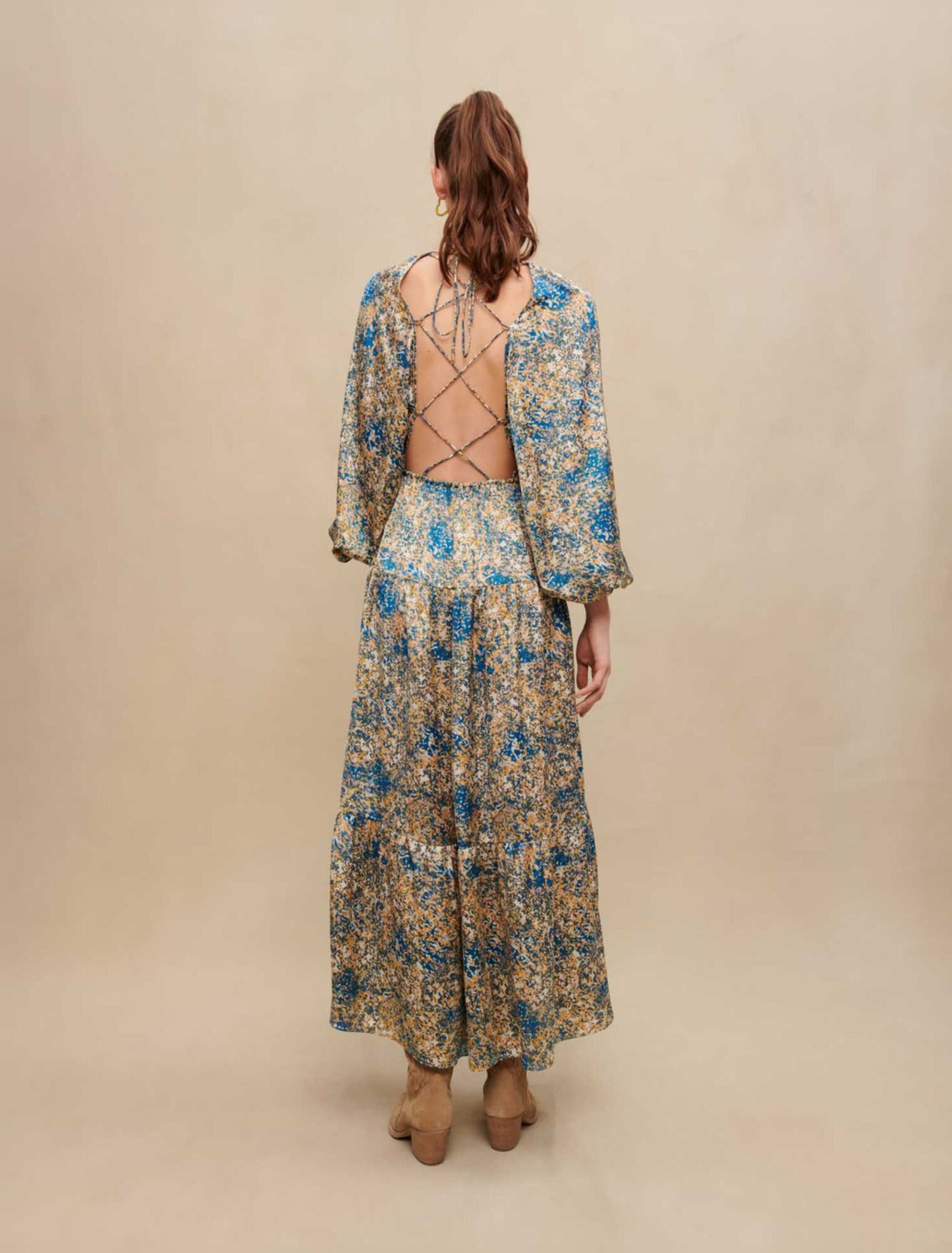Printed maxi dress