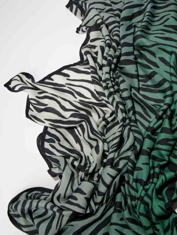 Zebra print scarf
