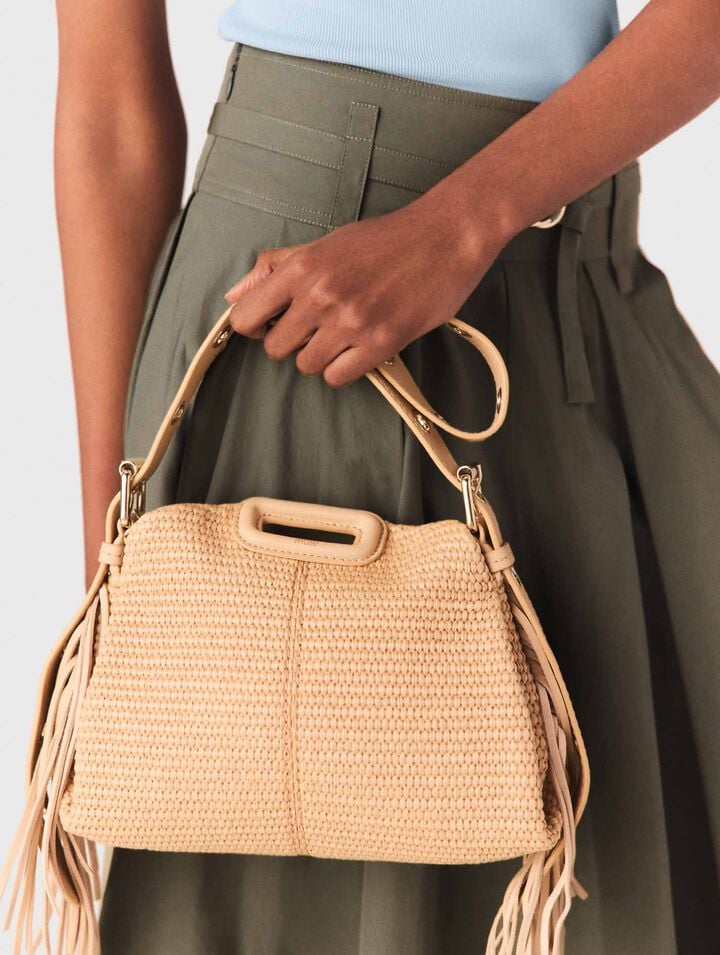 Raffia effect Miss M Mini bag