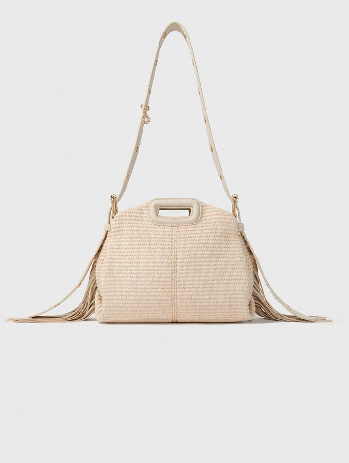 Raffia effect Miss M Mini bag