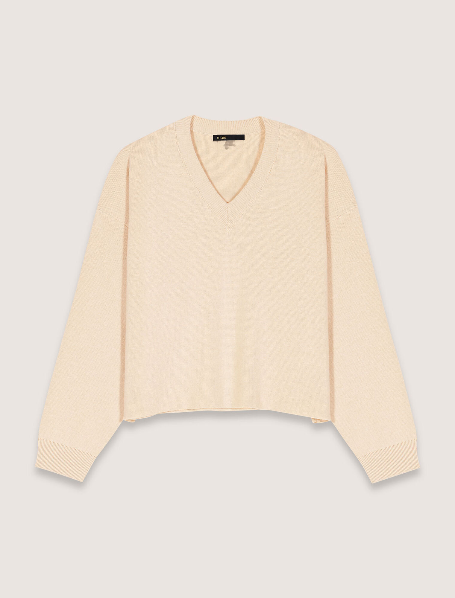 Wool blend V-neck jumper