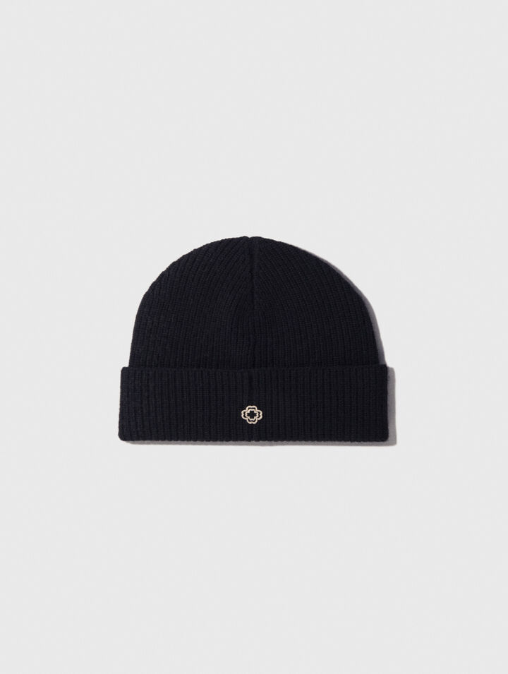 Wool and cashmere hat