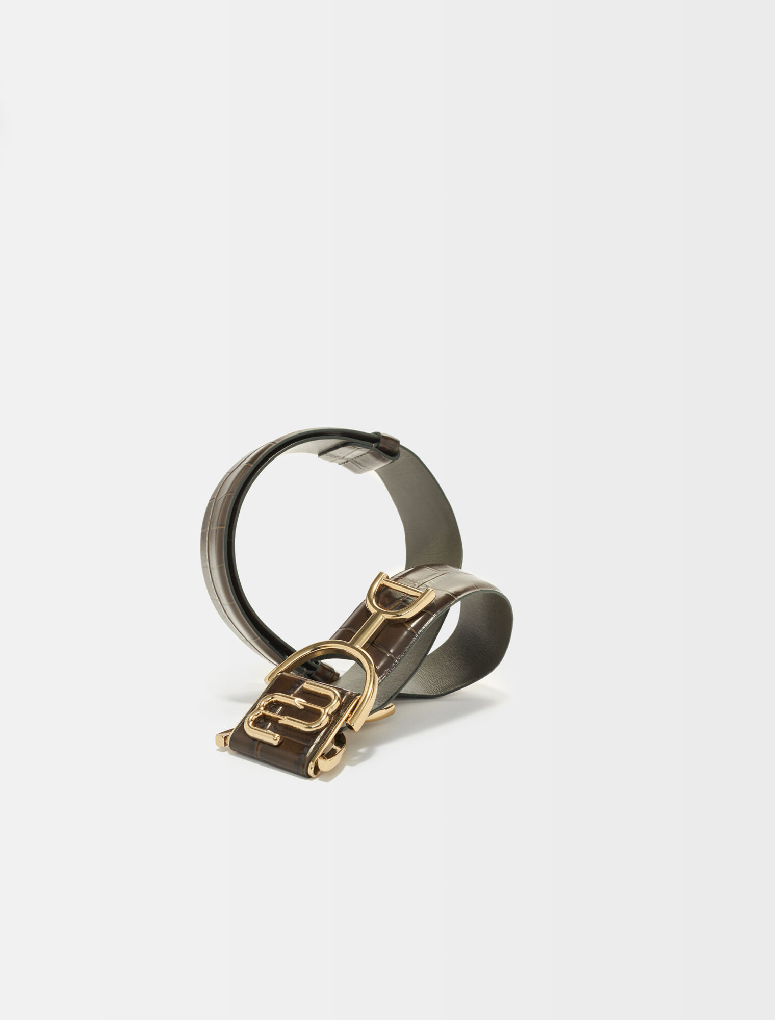 Maje double M leather belt