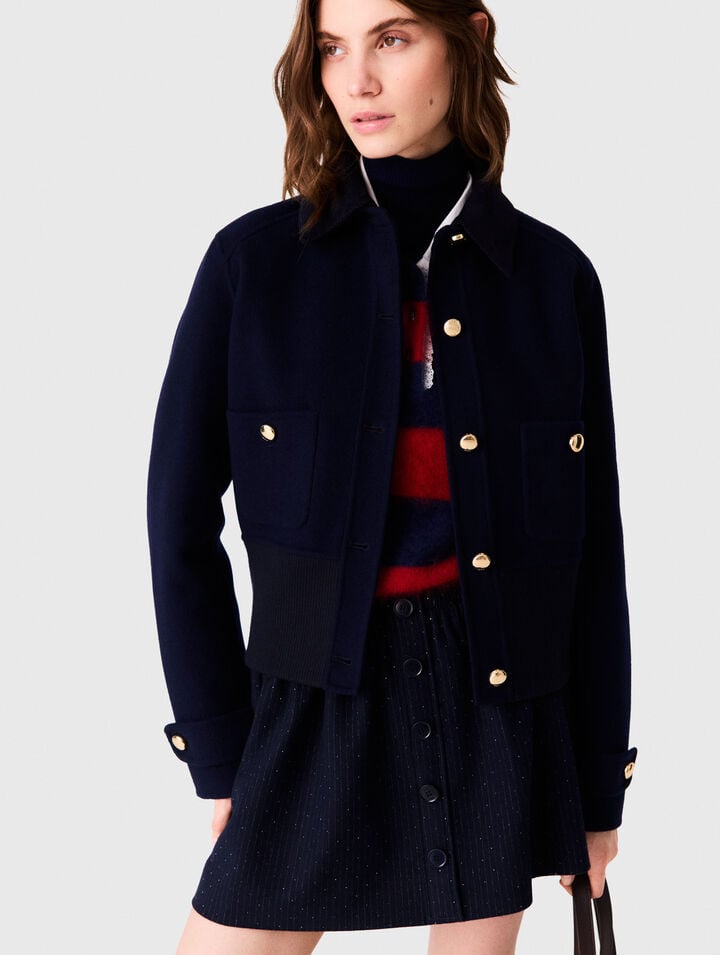 Short double-faced jacket