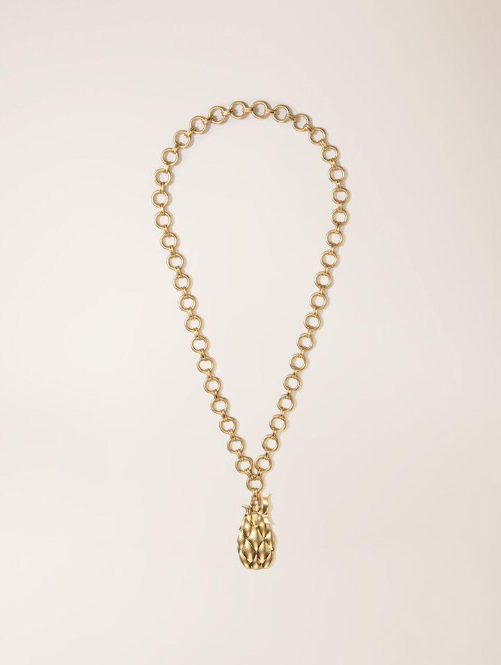 Pineapple long necklace
