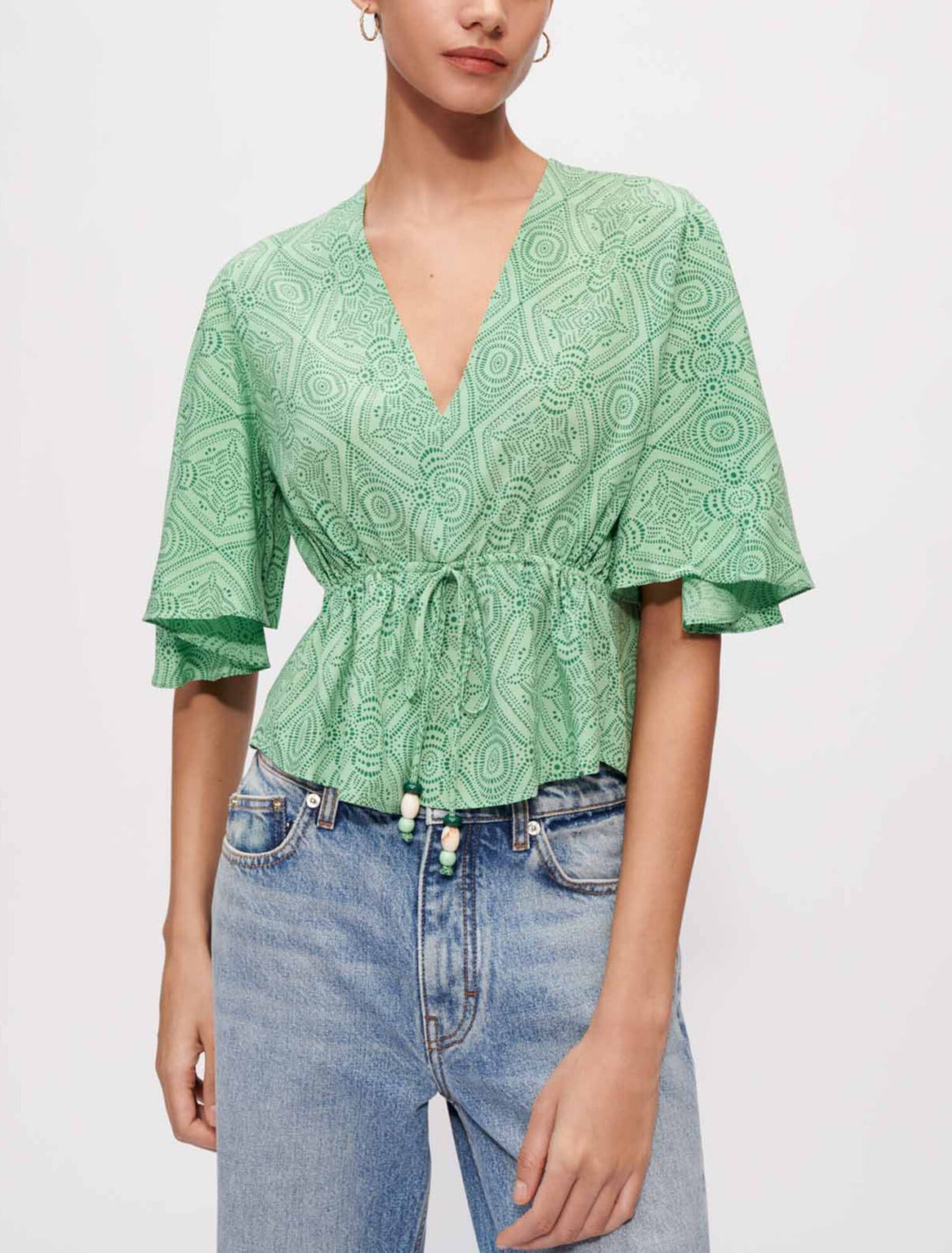 Fluid printed top