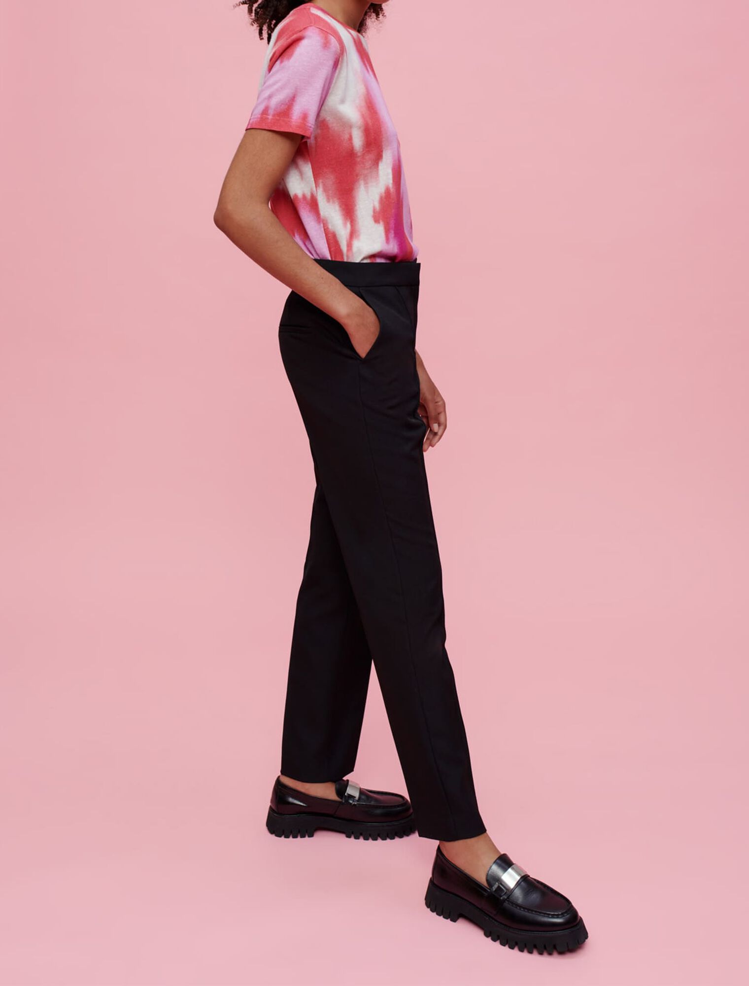 Black tailored pants