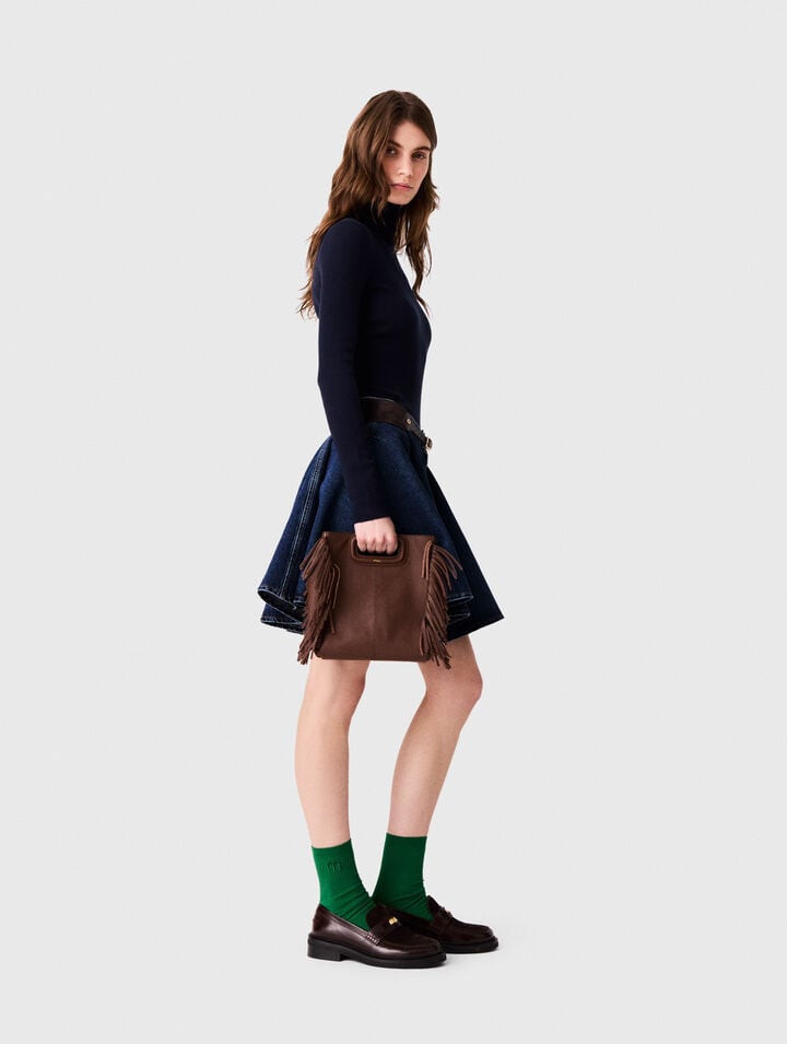 Second-skin high-neck jumper