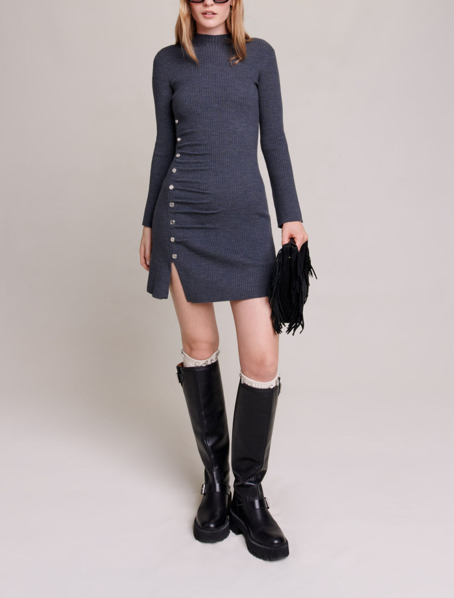 Short knit dress