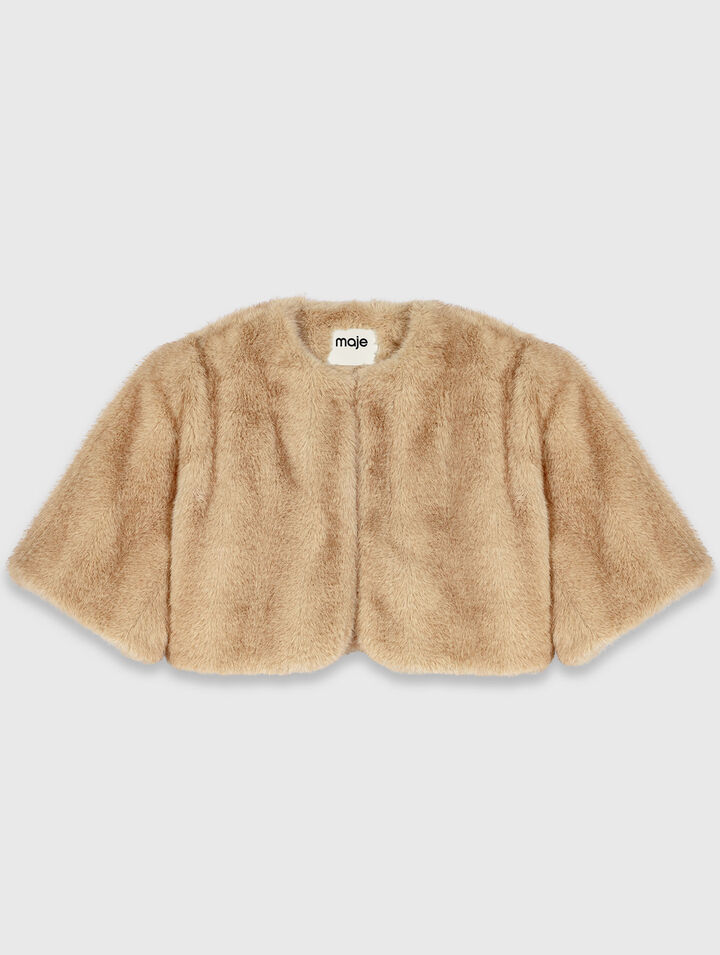 Short faux fur jacket