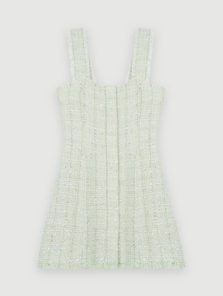Shiny tweed dress