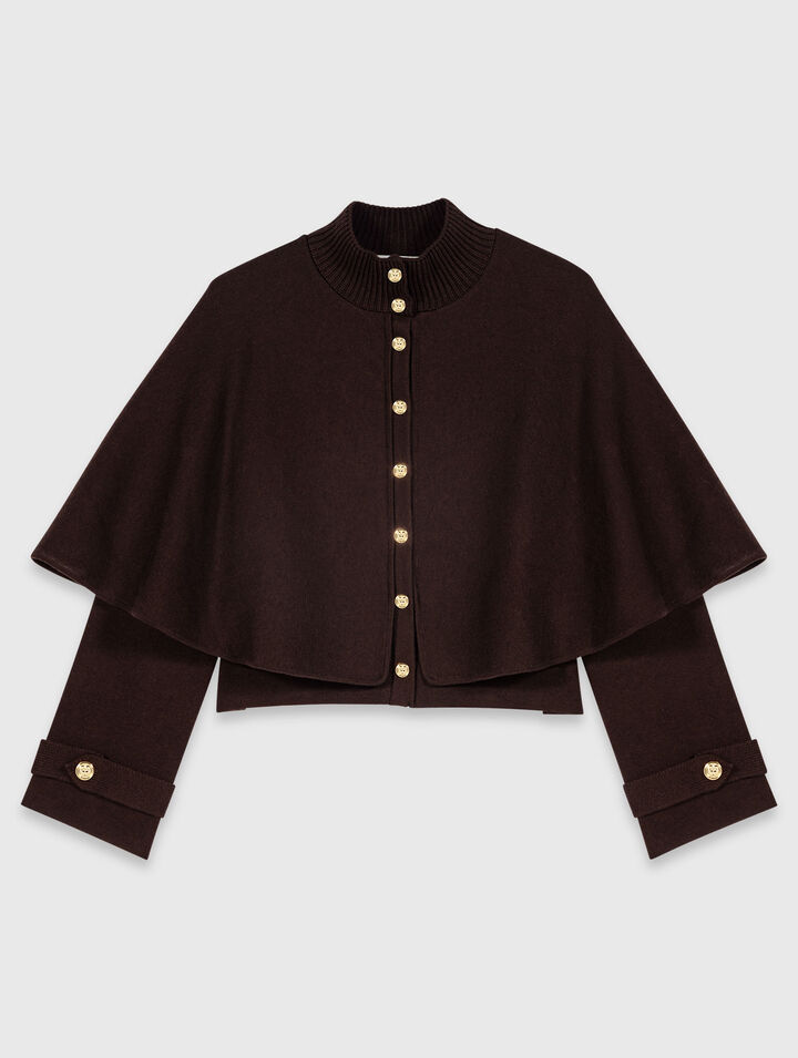 Cape-effect cardigan