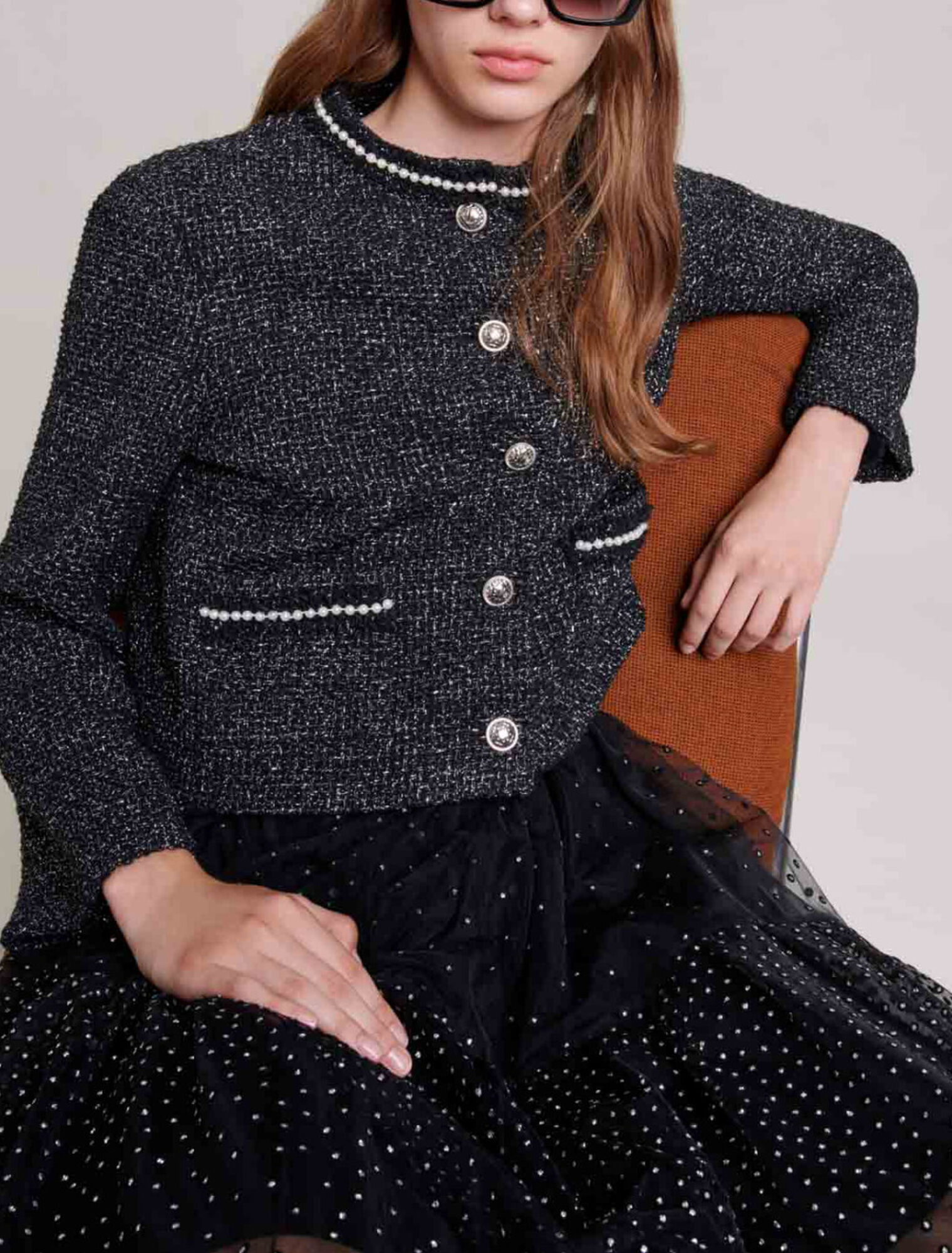 Short beaded jacket