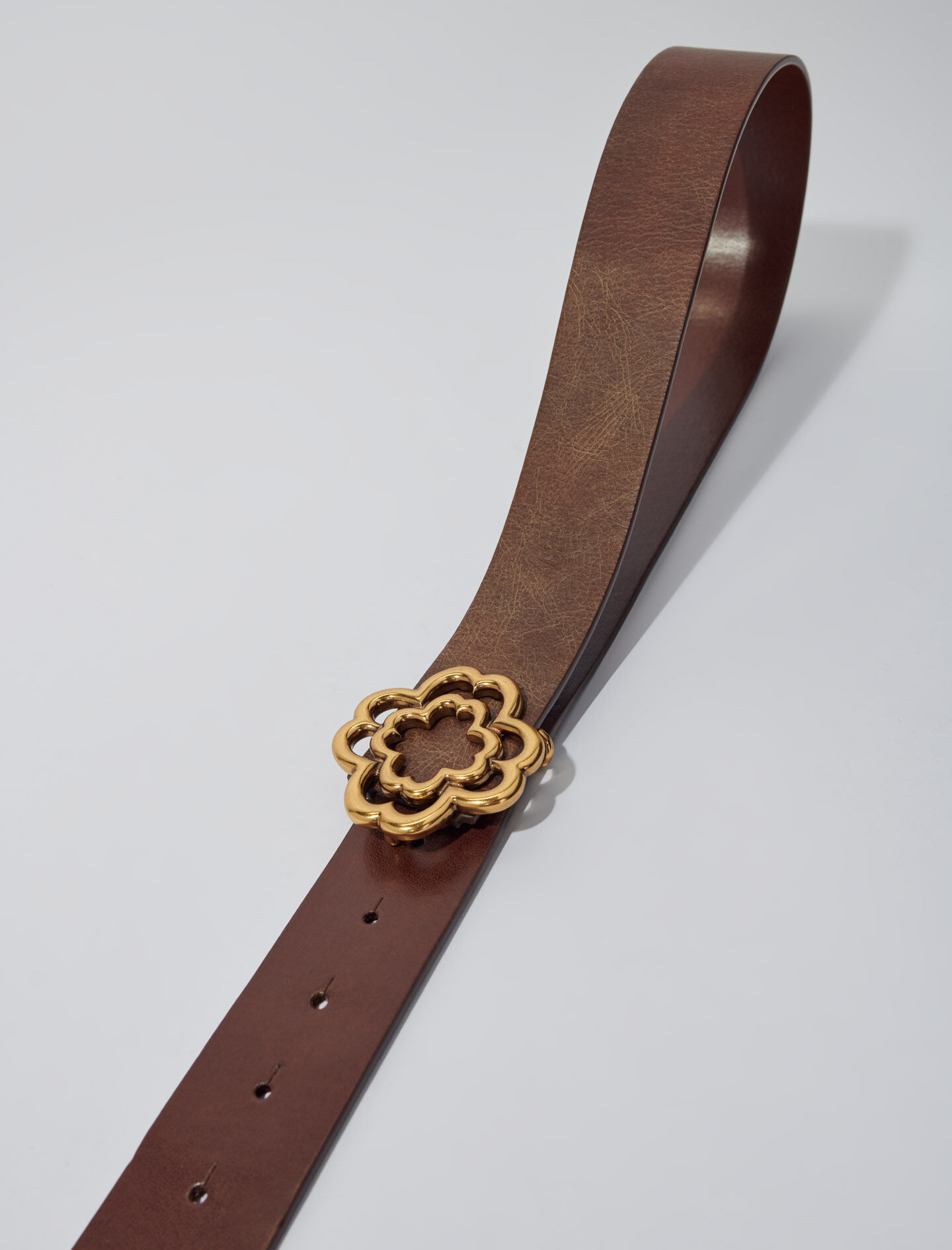 Worn leather belt on sale