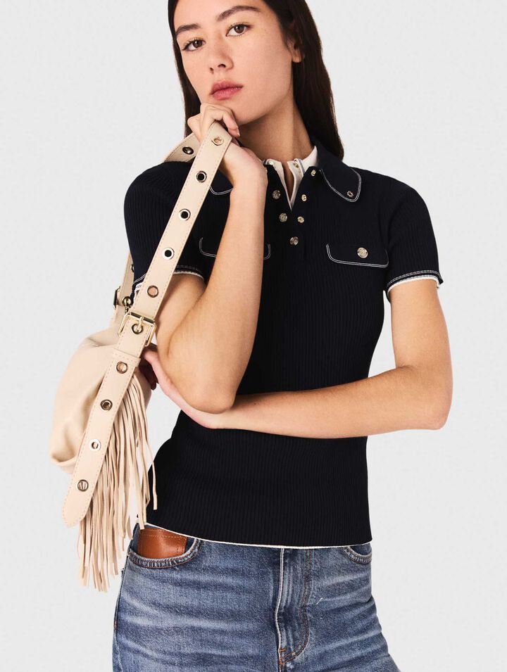 Plain leather mini Miss M bag