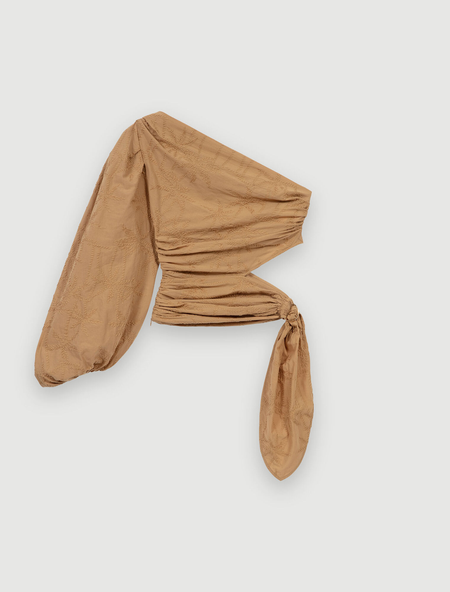 Asymmetric tie top