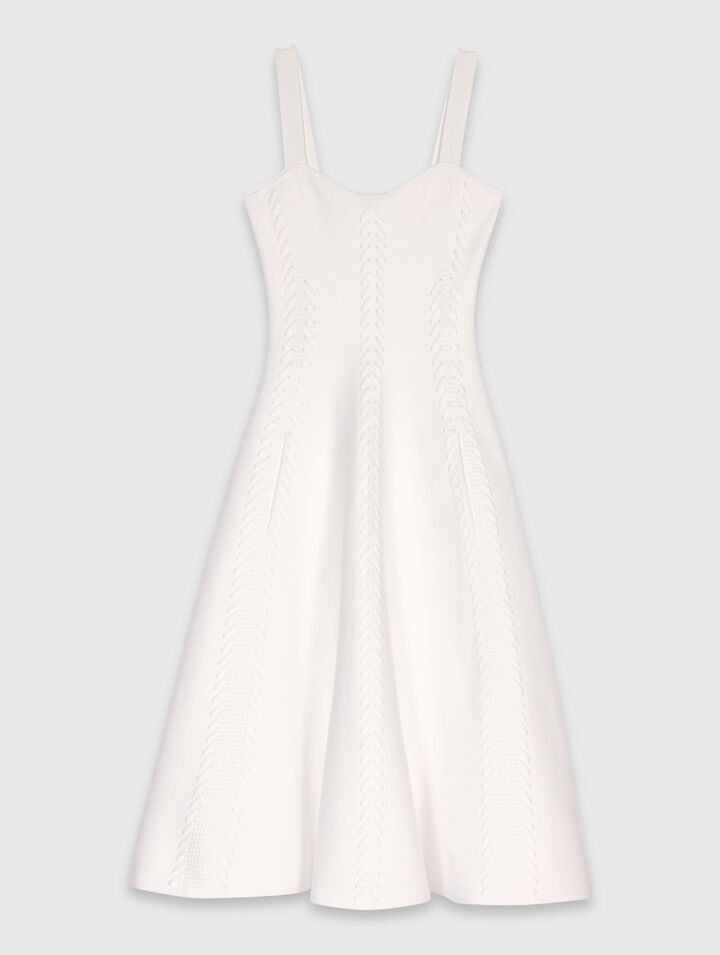 Long knit babydoll dress
