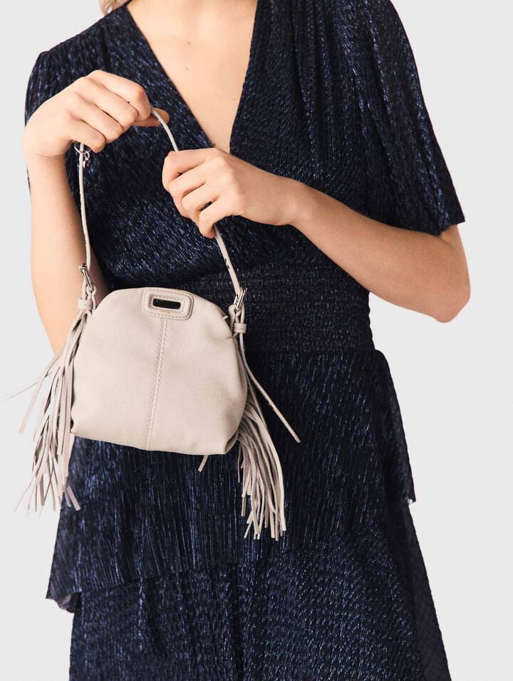 Metallic ruffled midi dress