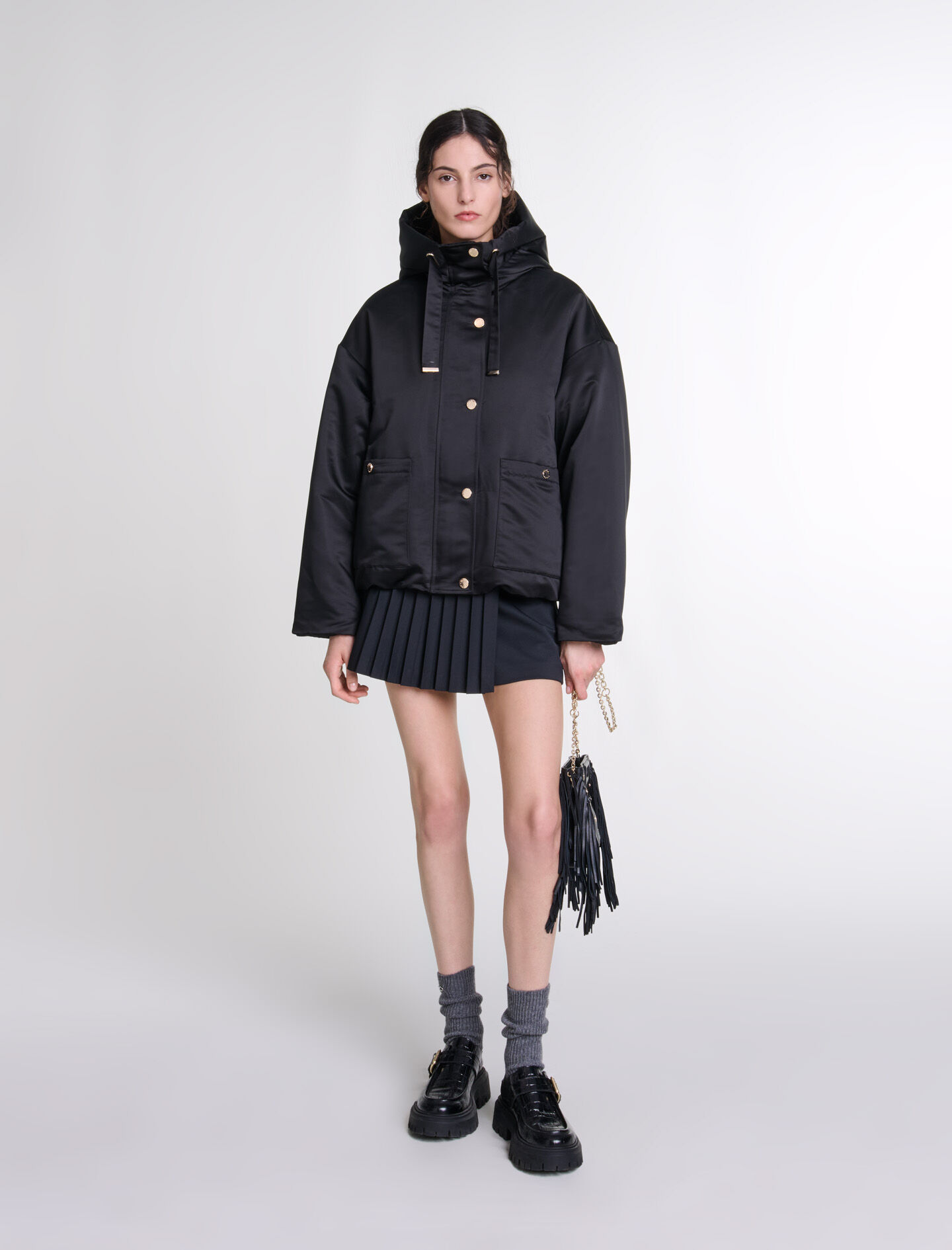 Maje black jacket clearance