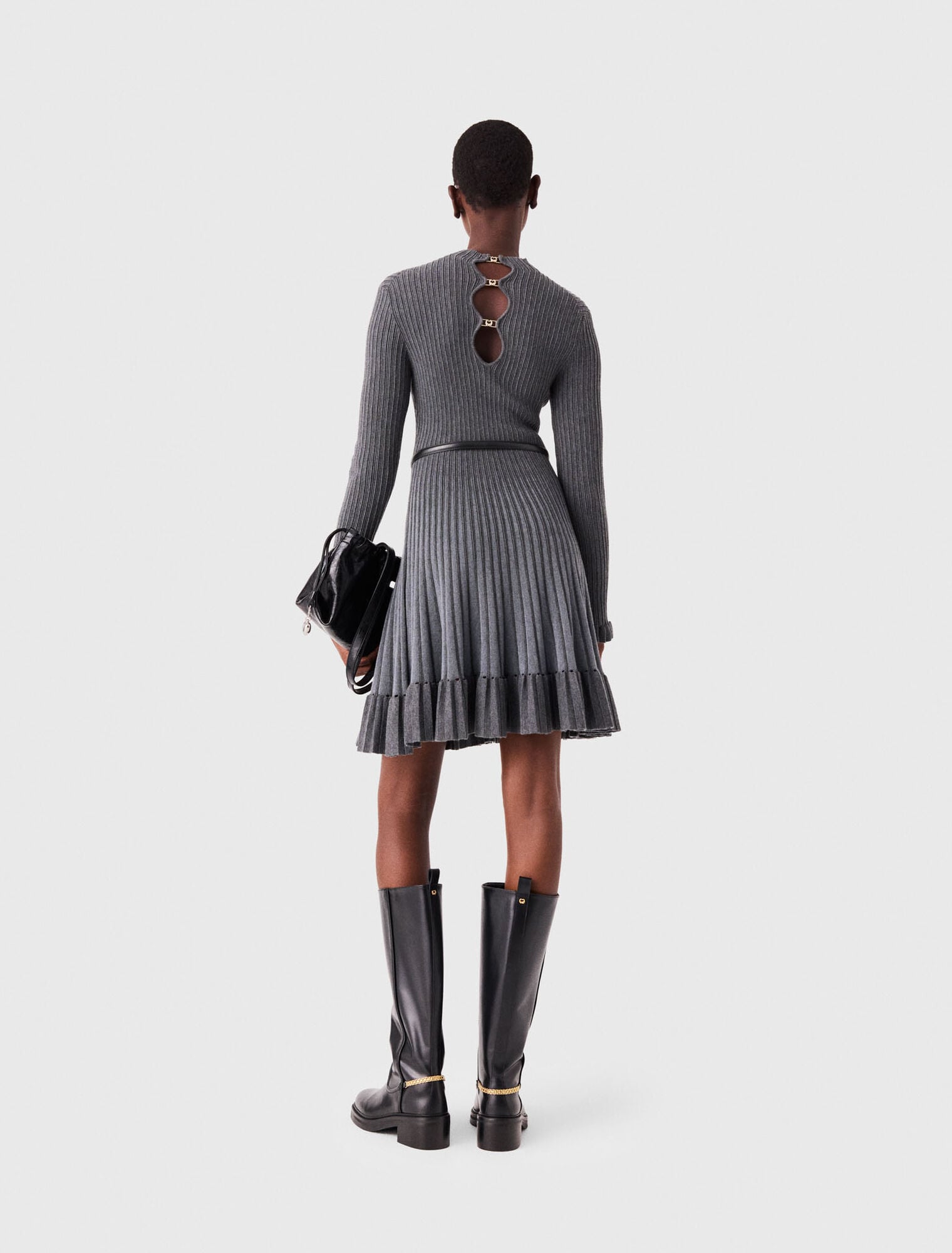 Short gradient knit dress