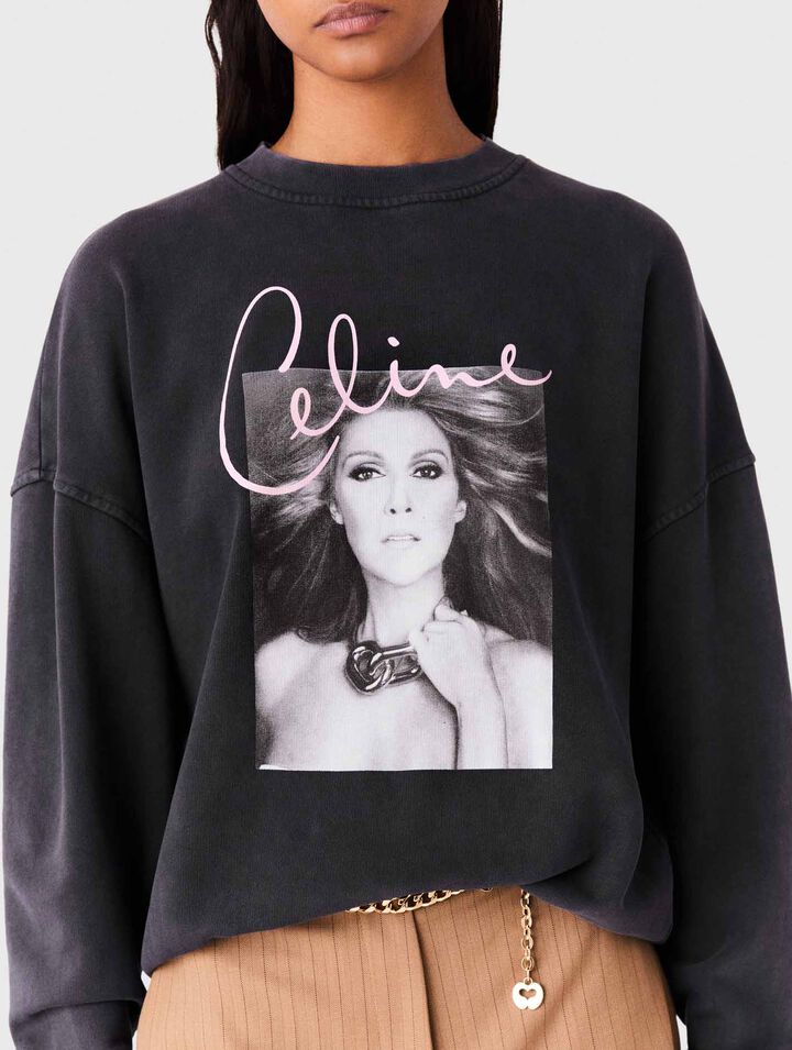 Maje x C&eacute;line Dion sweatshirt
