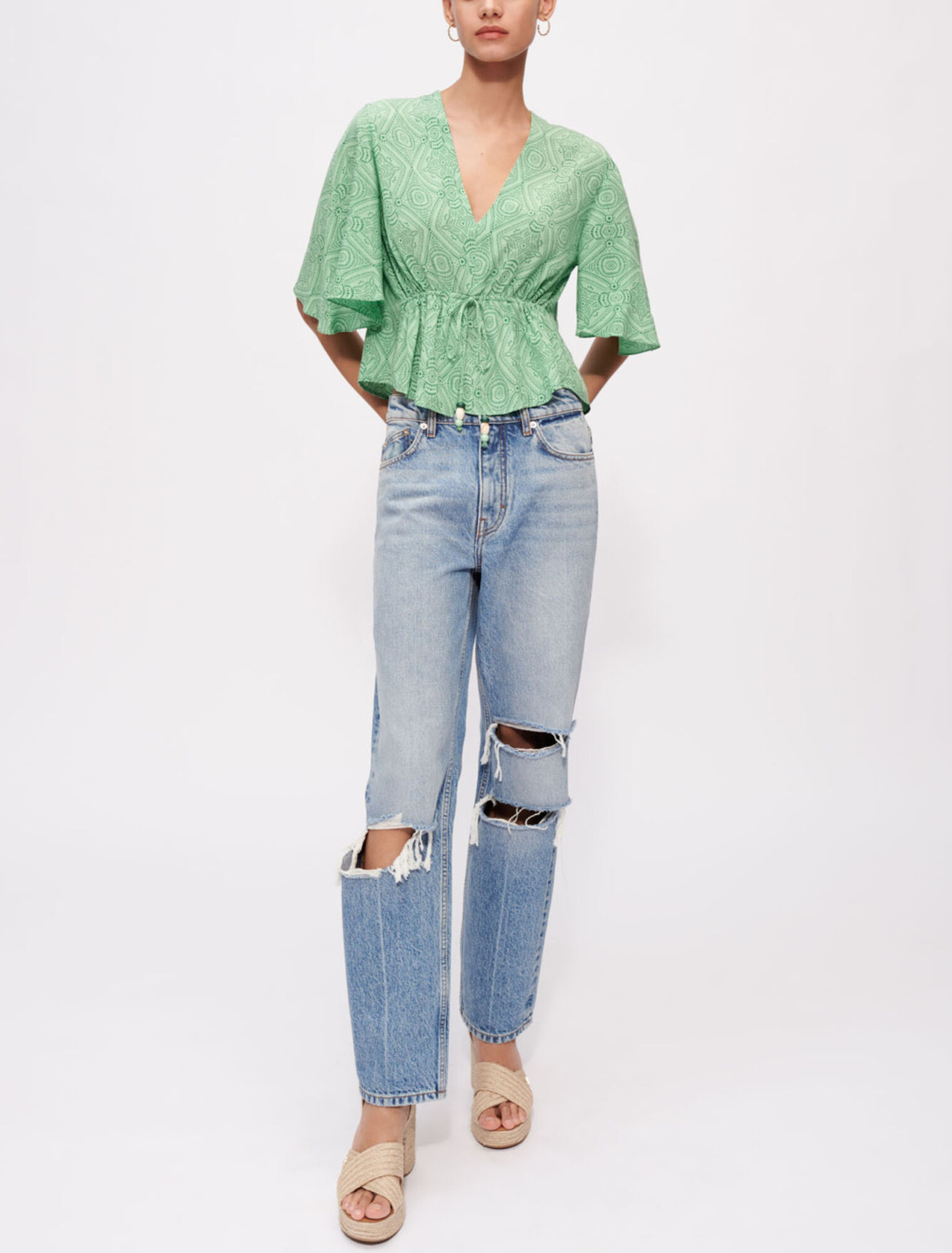 Fluid printed top