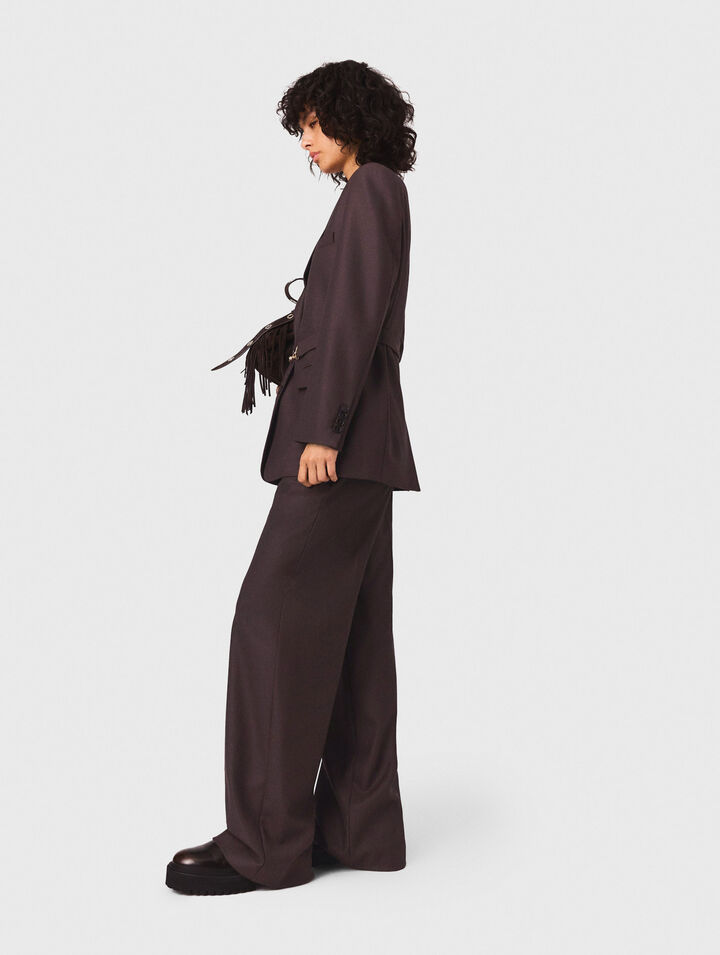 Belted suit jacket