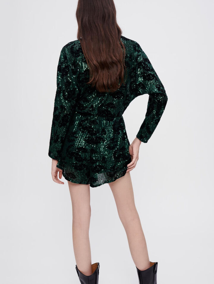 Sequin pant suit