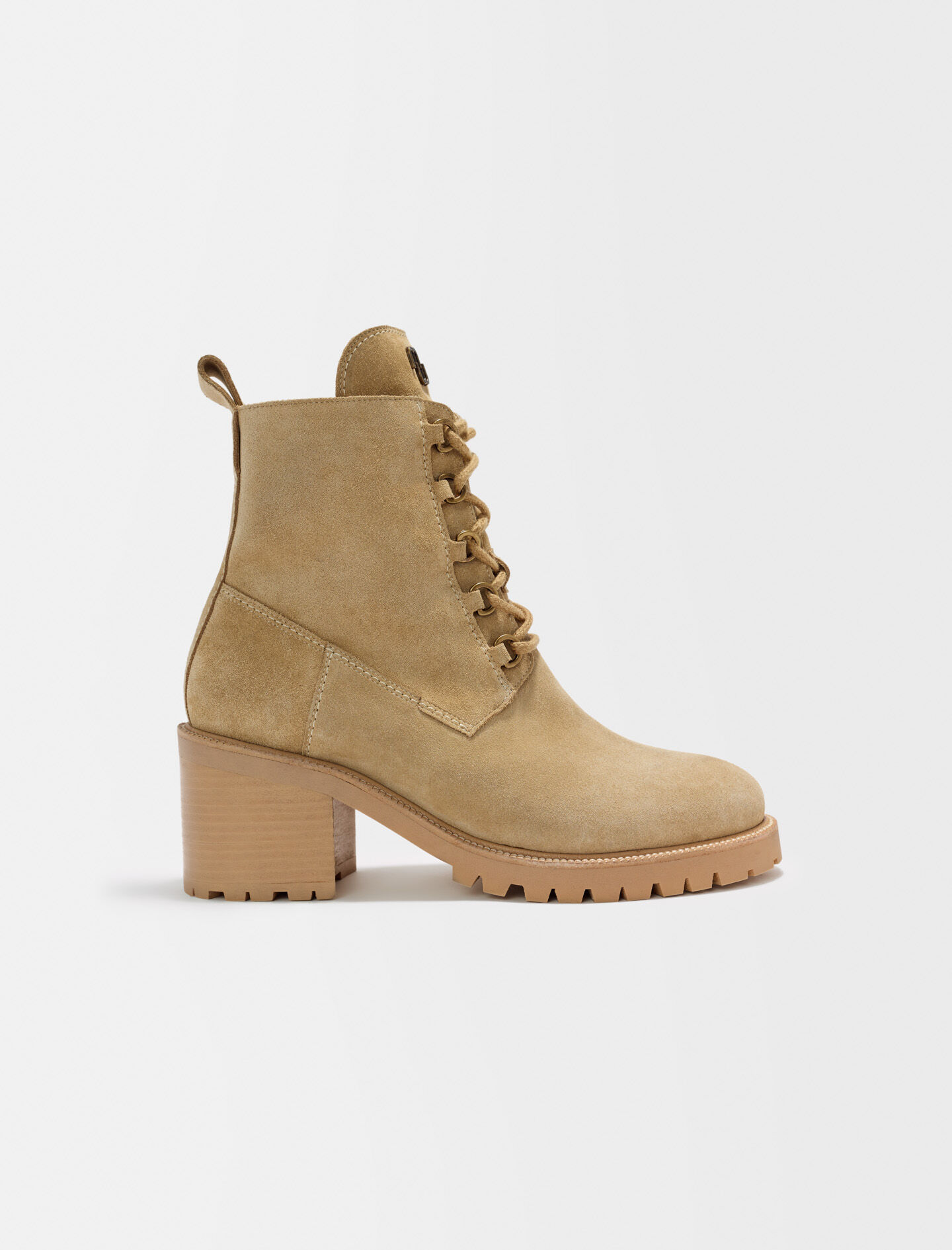 Suede leather ankle boots Offline Shoes Maje